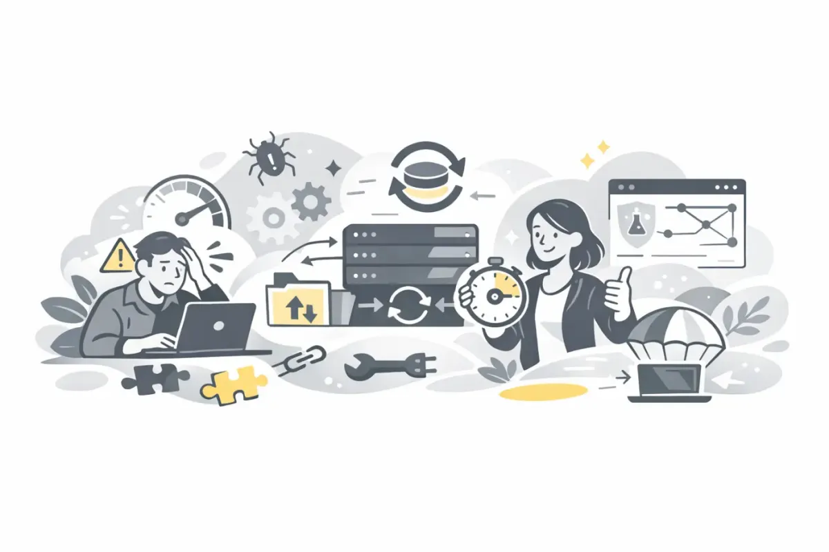 Mises à jour WordPress : si je ne peux pas rollback en 20 minutes, je n’update pas
