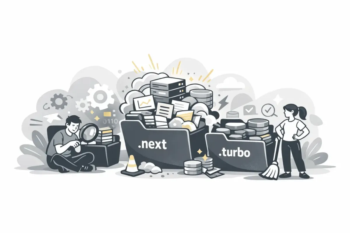 Next.js qui te mange 60 Go ? Reprends le contrôle sur .next et .turbo