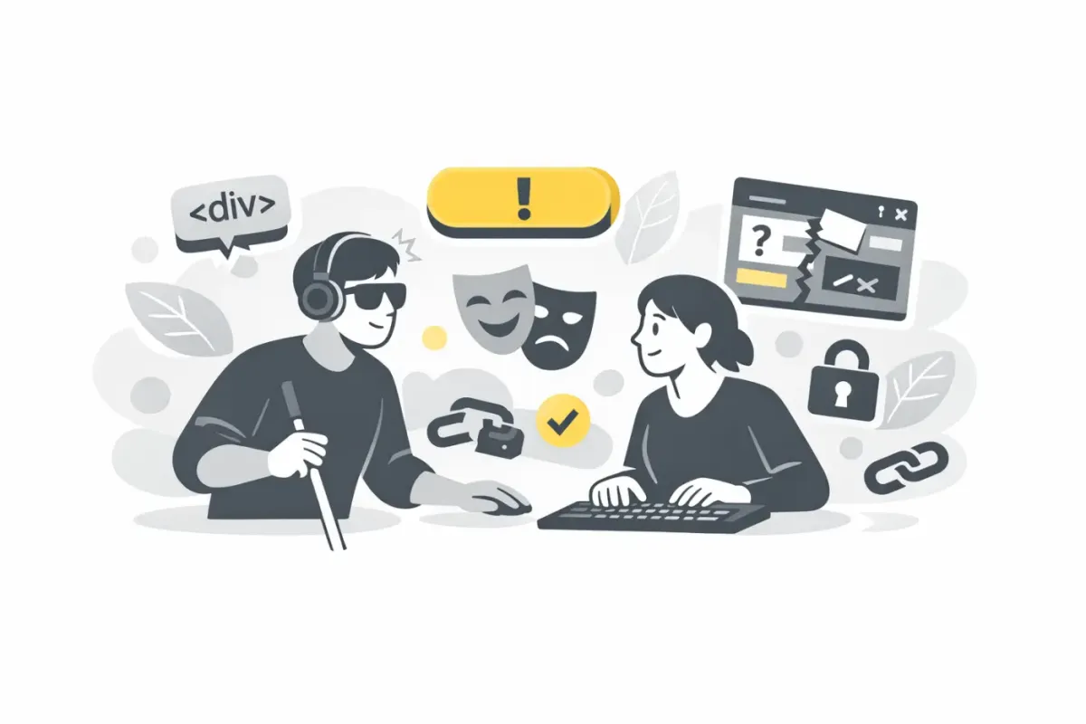 « No ARIA is better than bad ARIA » : les 7 trucs que je vire quand une UI devient injouable