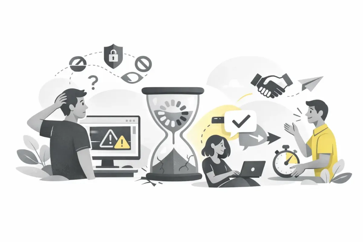 Ton iframe est bloquée par CSP… et ton code attend un load qui n’arrivera jamais