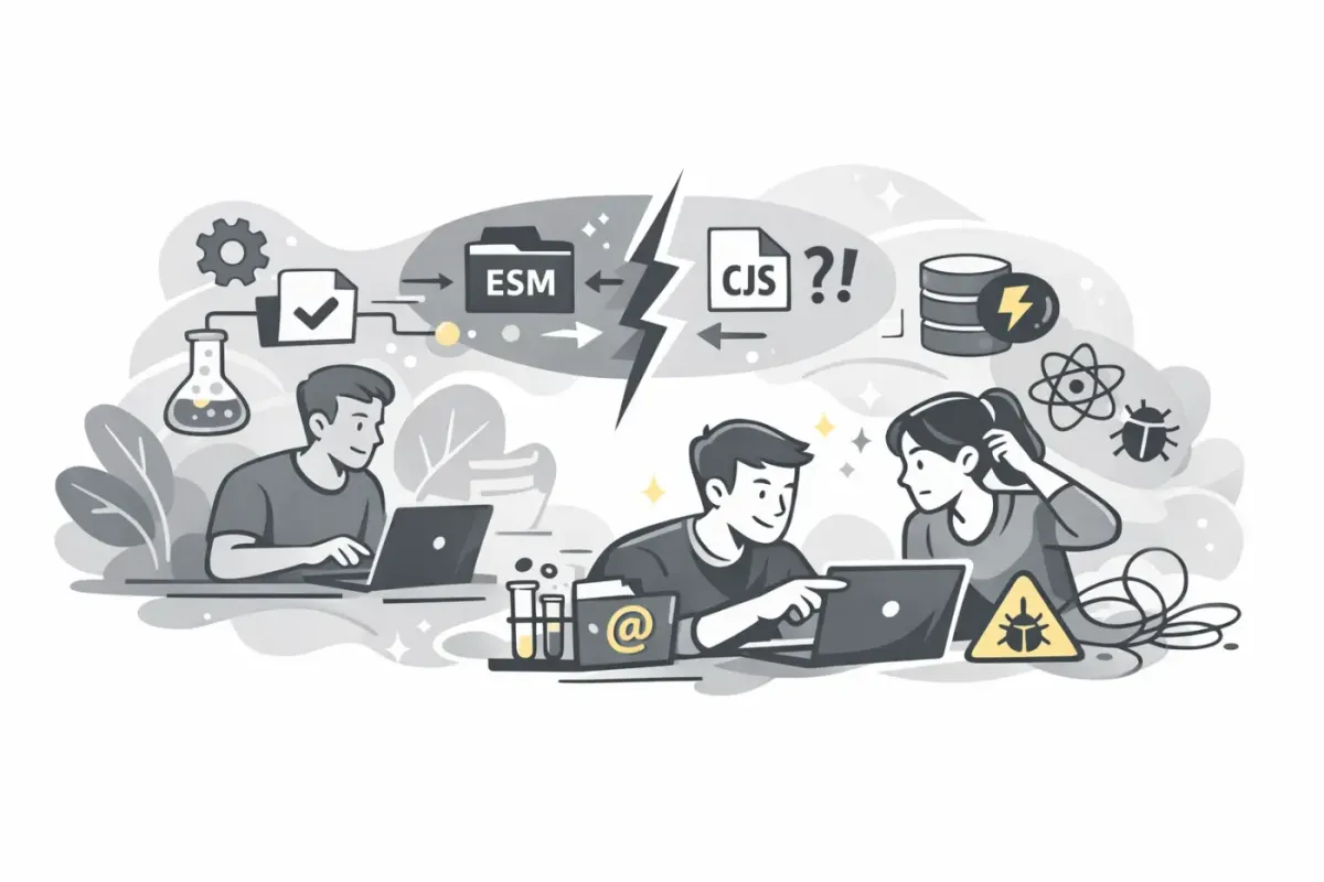 Vitest en 15 minutes ? Oui… sauf sur un vrai projet (ESM/CJS, alias, side effects)